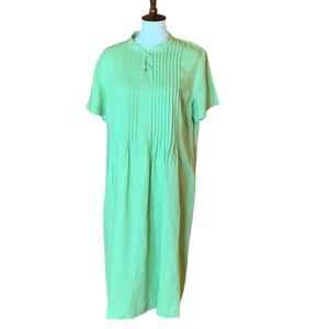 Orvis lime green linen dress Size Large (14/16) New
